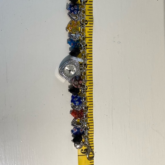 COPY - Millefiori Style Charm Bracelet and Watch - Picture 5 of 6